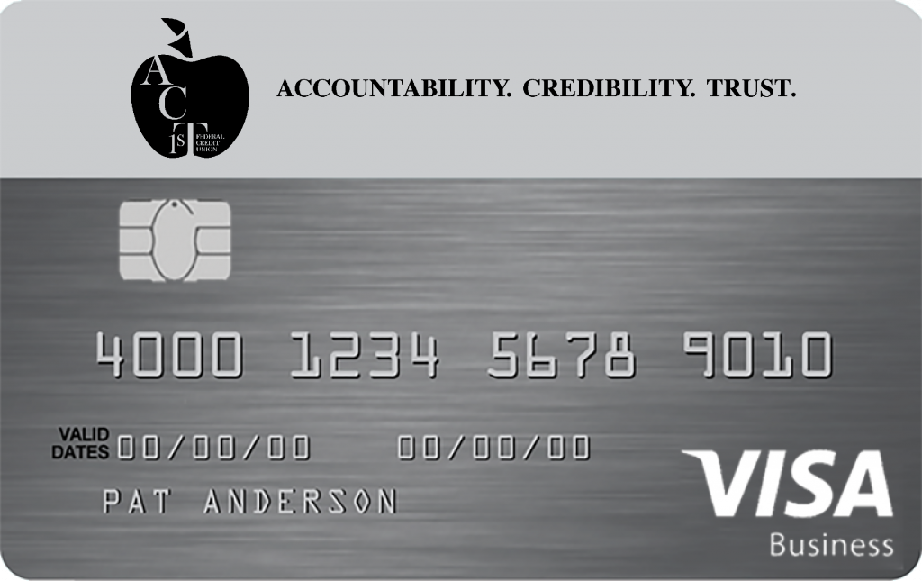 Business Card Visa ACT 1st Federal Credit Union